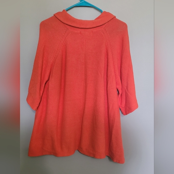 Coldwater Creek Button Up Cottagecore Cardigan Plaid Details XL - Picture 5 of 6